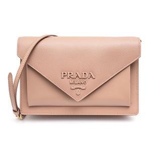 [PRADA]  모노크롬 사피아노 가죽 미니 숄더백 1BP020-2EEP-F0236