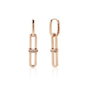14K 클립 딸랑이 큐빅 원터치 귀걸이 한쌍 PNE26923