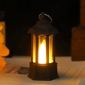 인테리어 LED 촛불 램프 무드등 미니 등불 (블랙)