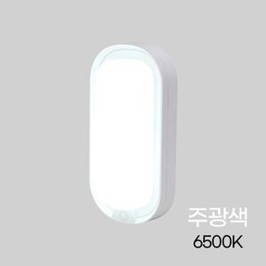 메가맨 방수 외부 벽등 LED 센서등 MEGA 타원 15W 주광색 화이트 IP65