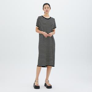 [롯데백화점]랩 배색라인 잔단가라 니트원피스(AR2KO420)