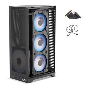 ShinySnake L300 Mesh ITX Case: 8.5L, 325mm GPU, SFX/SFX-L, PCIe 3.0 Riser, DP1.4, Steel Frame SFF Bu