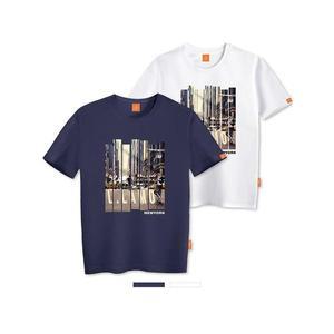 [하프클럽/엘라모]엘라모 시티뷰 반팔 티셔츠 남녀공용 빅사이즈 S~4XL