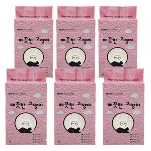 깨끗한고양이 두부모래 벤토입자 7L 6개 국내산 미요