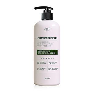 JHP 녹초엽 아르간 에센셜 트리트먼트 헤어팩, 손상모발용, 1000ml