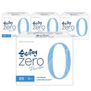 깨끗한나라  제로zero 중형 16개입x4팩