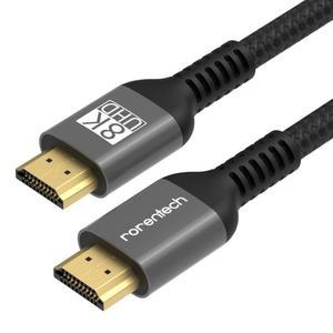로랜텍 HDMI 케이블 8K UHD 울트라 듀얼 모니터 v2.1 0.5m, 1개 1114