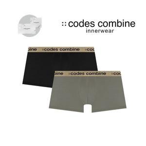 [정품] 코데즈컴바인 속옷 codes-combine [[선물포장]]남성남성드로즈 사각팬티 남자팬티 2개SETCDMDRB61BK