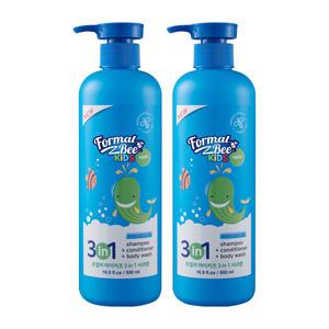 포멀비 올인원 3in1 키즈 샴푸바디워시 사과향 500ml 2개