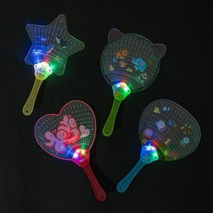 [문구티쳐] 민화샵 LED 부채 (4종택1) 응원도구 여름활동 단체만들기수업 캠핑장놀이 어린이집이벤트 홍보용부채