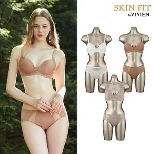 [비비안][방송히트] 비비안 스킨핏 아쿠아 스페셜누디패키지 노와이어 보정 브라팬티세트 6종노와이어