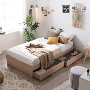 [베드리움]미니멀 수납침대SS+본넬매트리스 SET