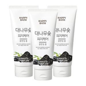 해피바스 대나무숯 피지흡착 클렌징폼 200g x 3개
