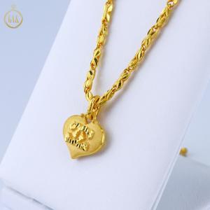 24k순금 무광 통통 하트 체인 목걸이18.75g