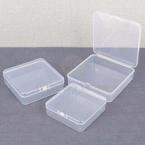 투명 사각 케이스 8.5/9.5/10.5cm 10개입 보관함 소품정리함 악세사리 귀걸이 목걸이 쥬얼리 비즈 소품케이