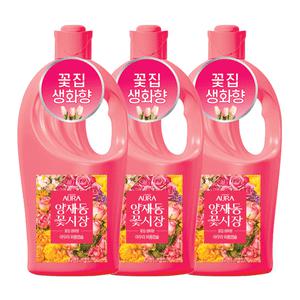 아우라 30일지속 퍼퓸캡슐 섬유유연제 1L 양재동꽃시장, 3개