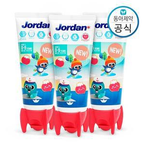 5세 이하 유아 어린이치약 저불소 500ppm 뉴스텝1 90g 3개