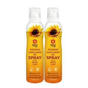 [CJ]백설 유러피안 해바라기유 스프레이 200ml x2개