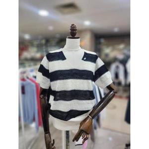[스테파니] 세이브존08 스트라이프 브이넥 니트 A25SW5223 (S33179985)