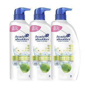 헤드앤숄더 애플 프레쉬 두피 트리트먼트 850ml 3개 린스
