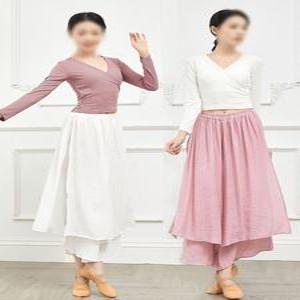 무용 연습복 현대무용복 의상 발레 상의 댄스복