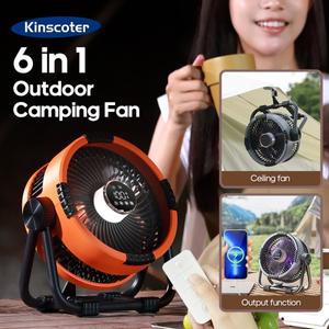 새로운 다기능 6 in 1 데스크탑 팬 20000mAh 실외 캠핑 팬 공기 순환기 4 속도 조절 무선 텐트 천장 팬 New