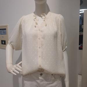 갤러리아 안지크(23S/S 70%할인)반팔셔츠 반팔블라우스 리본끈블라우스(AH2BL51