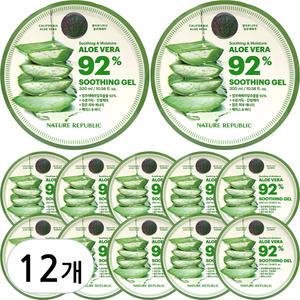 네이처리퍼블릭 알로에 베라 수딩젤 300ml 12개(1박스)