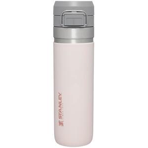스탠리 퀵 플립 GO 스테인리스 스틸 물병 푸시 및 뚜껑 단열버튼 가능 쿼츠 누수 BPA 프리 스포츠용 로즈| 24온스방지 및여행 포장