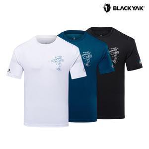 블랙야크 bcc 클라이밍 공용 오가닉 반팔티셔츠 C볼더크루그래픽티S 1BYTSM4903