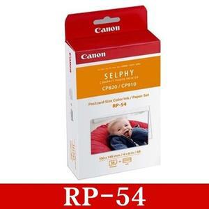 [캐논] 정품 셀피 인화지 RP-54 잉크세트 엽서사이즈(4 X 6) 54매