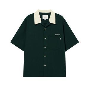 [정품] 커버낫 셔츠 남방 데일리 COVERNAT 레터링 하프 Green651373
