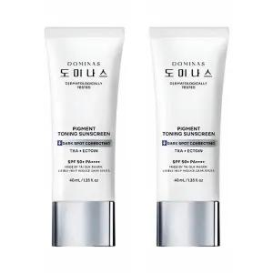태극제약 도미나스 선크림 피그먼트 트라넥삼산 토닝 선스크린 40ml 2개