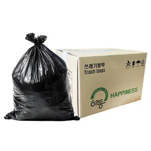 옳은유통 평판 쓰레기 봉투 흑색 특대(약100리터) 1BOX 500P/ 학교 교실 사무실 업소용 쓰레기 재활용 봉투