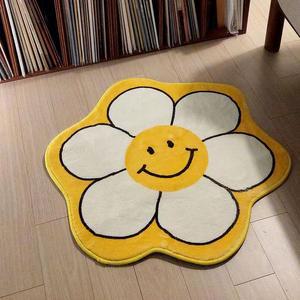 [HYD1158N_51AO]데이지 스마일 발매트 60x60cm