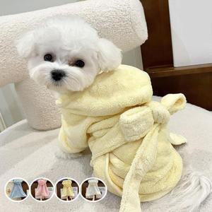 애완 동물 강아지 수건 목욕 가운 부드러운 건조 고양이 후드 슈퍼 흡수성 청소 필요한 공급