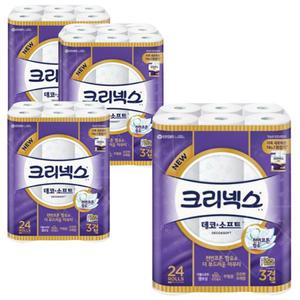 크리넥스 데코 앤 소프트 35m (24롤) [4팩]