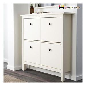 이케아 HEMNES 4칸 신발장수납장협탁