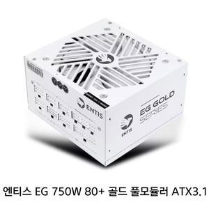 엔티스 파워 EG 750W 80PLUS GOLD 풀모듈러 ATX3.1 화이트 파워서플라이