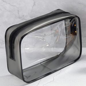 투명 파우치 대형 화장품 PVC 여행용 사각 다용도