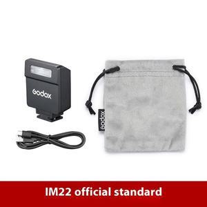 다양한 카메라 모델을 위한 Godox IM20 미니 플래시 수동 5개 출력 레벨 전원  핫슈 마운트
