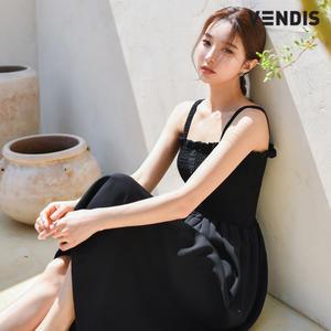 벤디스 비치웨어 커버업 여성 로브 니트 망사 롱 드레스 원피스 허니문룩