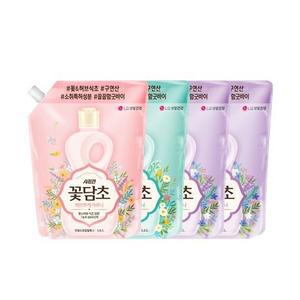 [내일도착] 샤프란 꽃담초 섬유유연제 리필 1.6L x 4개
