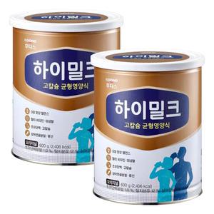 일동 후디스 하이밀크 오리지널 고칼슘 균형영양식 600g X 2개