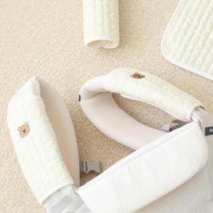 M4U 맘스포유 100수 누빔 아기띠 어깨침받이 (벨크로/똑딱이/앞보기 가슴침받이)