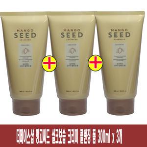 (300ml x 3개)-더페이스샵 망고씨드 실크보습 크리미 클렌징 폼/대용량