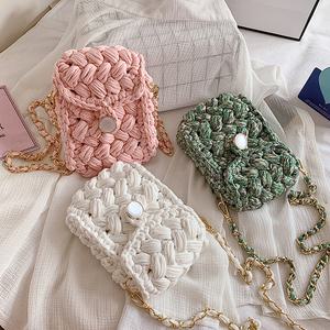 DIY 휴대폰가방만들기 코바늘 가방뜨기 키트 패키지