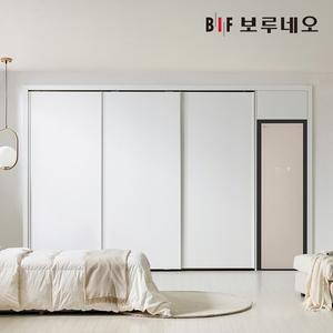 E0 스타일러 슬라이딩 붙박이장 330cm 11자