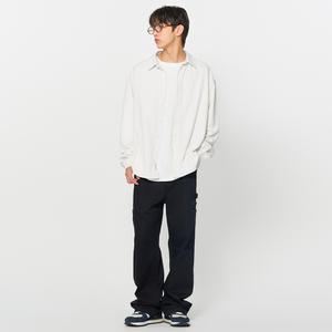 UNISEX 텍스처드 루즈핏 셔츠 [WHITE] / SBD3U03001-MAN