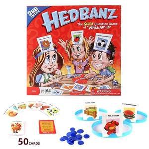 내가 누구인지 맞춰보세요 게임 Hedbanz 전체 영어 부모 자녀 가족 모임 보드 카드 퍼즐